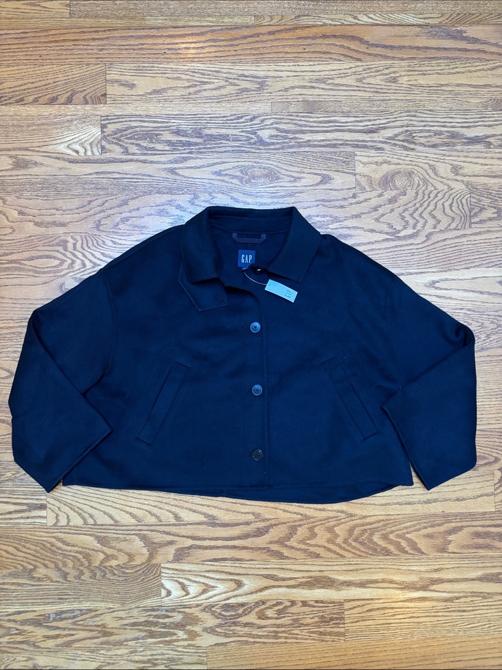 GAP Dark Navy Button-Front Jacket